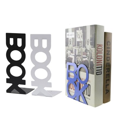2 Pcs Classic Decorative Bookend Magazine Holder Stylish Sta