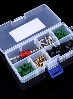 710pcs Valve Cores+50pcs Hose Gaskets+10pc Valves Air Condit