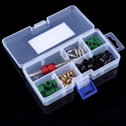 710pcs Valve Cores+50pcs Hose Gaskets+10pc Valves Air Condit