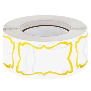 300pcs/roll Transparent Hot Stamping Stickers 5x3cm Irregula