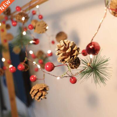 Chrstmas Strng Lghts Chrstmas Bell Pne-Needle Pne-Cone