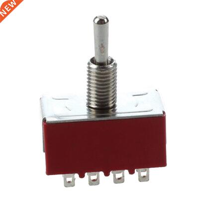 2 Pcs AC 250V 2A 120V 5A 12 Pin 4PDT ON/ON Switch