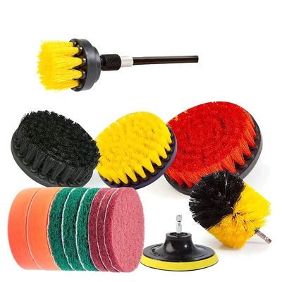 15Pcs Drill Brush Attachments Set Scrub Pads Sponge Buffin