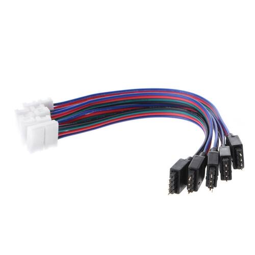 5 Pcs 15cm 4 Pin 4 Pin 5050 3528 LED RGB Strip Extension Con