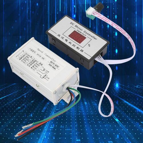 DC 9~60V Brush DC Motor Regulator Speed Controller 30A Digit