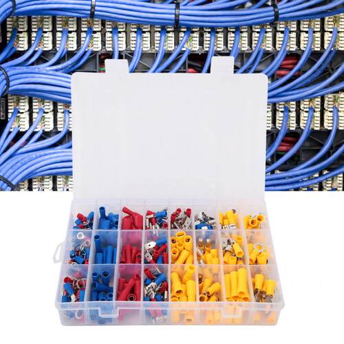 200/00/60pcs Assorted Spade Crimp Terminals Set Full Insul