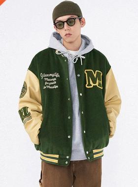 Vintage Baseball Jackets Men Women Harajuku Letter Embroider