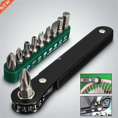 10 in 1 Mini Right Angle Offset Hand Ratchet Screwdriver Rat