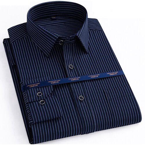 high quality autumn men plus size office shirts long sleeve
