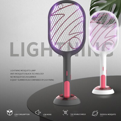 Electric Mosquito Swatter 2 Modes 1200mAh USB Rechargeable H