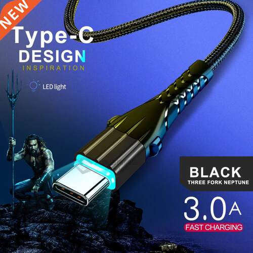 Twitch 3A SB C Cable Samsung S10 9 Note 10 Fast Charge -C