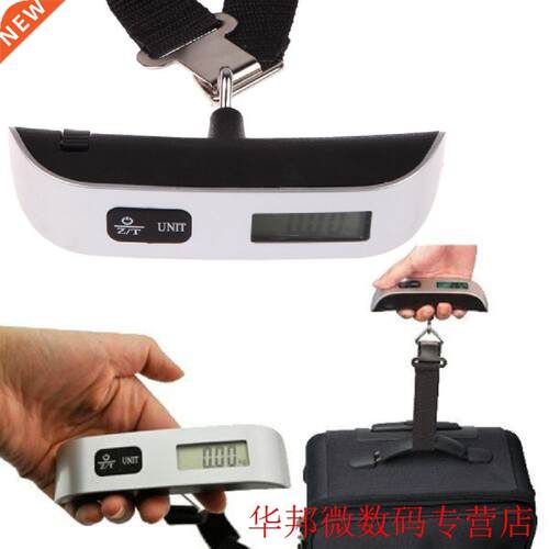 110 lb/50 kg Portable Hand Held Hook Belt Electronc Scale D
