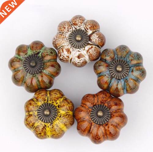 1pcs Pumpkin Knobs Ceramic Knobs Dresser Knob Drawer / Cabin