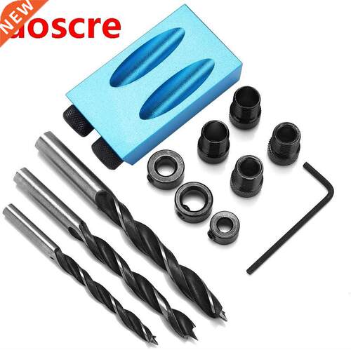 15 Degree Angle Drill Guide Set Hole Puncher  Carpentry T