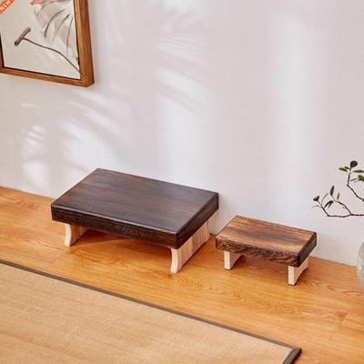 Solid Wood Folding Meditation Bench Step Stool Foot Rest Sto