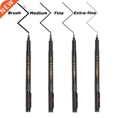 4 Sizes Nibs Calligraphy Pen Brush Lettering Pens Set flexib
