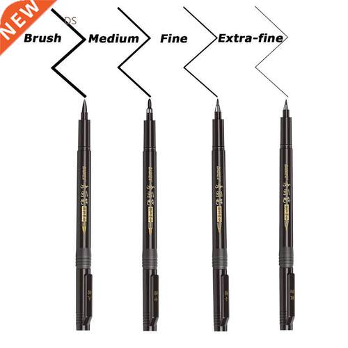4 Sizes Nibs Calligraphy Pen Brush Lettering Pens Set flexib