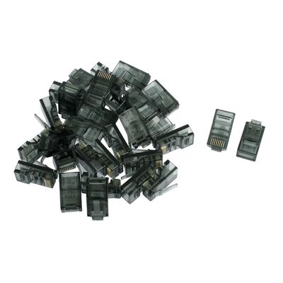 30 Pcs Housing 8P8C Cat5 CatE Modular Cable Plug RJ45 Connec