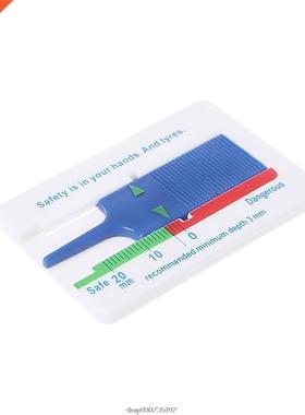 Tyre Tread Depth Gauge Car Motorcycle Trailer Wheel Measure