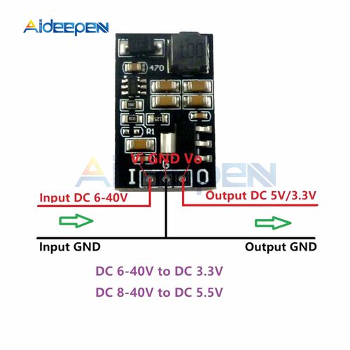 2x 5W DC 6-40V to 3.3V 5V Low Noise 2 in 1 LDO Linear