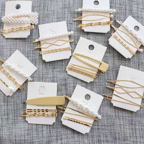 1Set Fashion Sweet Hair Clips Alloy Barrettes Girls Hairpin