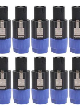 10pcs 4-Pole 4Pin NL4FC Connector Ohm Plug Speaker Audio Cab