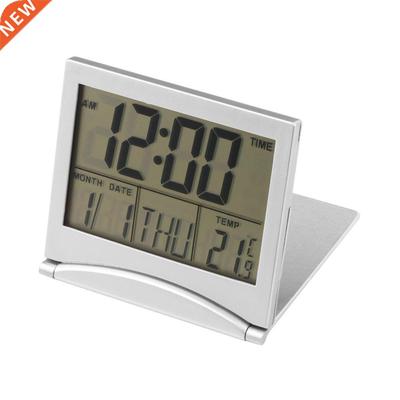 New Desk Digital LCD Thermometer Calendar Alarm Clock Flexib