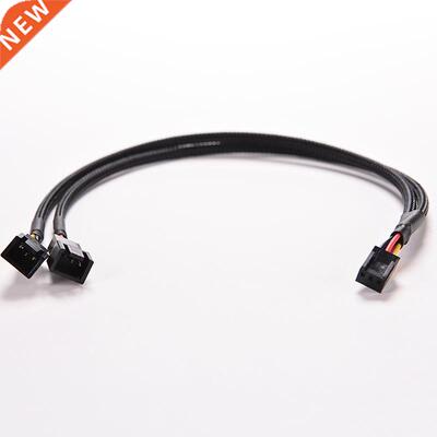 3Pin Female Y-Splitter to Dual 2Pin Male Mainboard Power Cab
