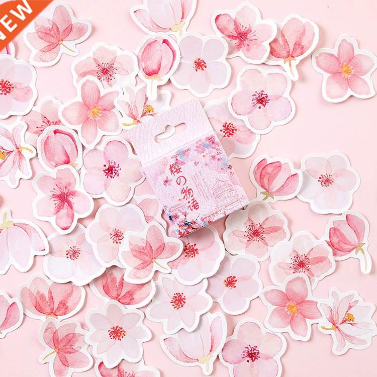 Mohamm Japanese Cherry Blossoms Planner Flower Diary Deco Pa