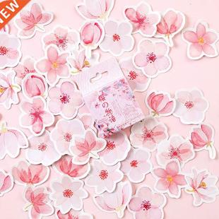 Mohamm Japanese Cherry Blossoms Planner Flower Diary Deco Pa