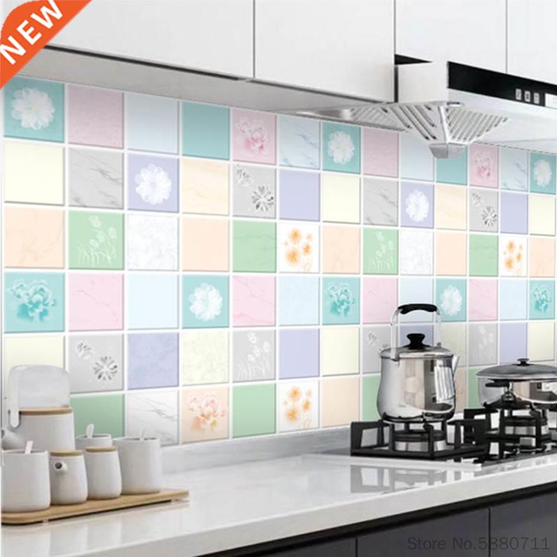 Kitchen Oil-proof Self Adhesive Wallpaper Wall Stickers Anti