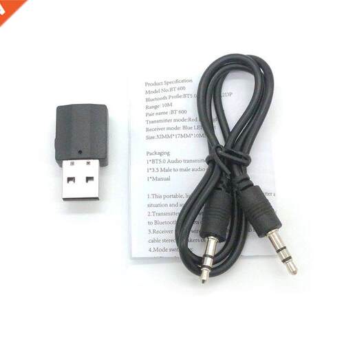 Portable 2in1 Wireless 5.0 Audio Receiver Transmitter Wirele