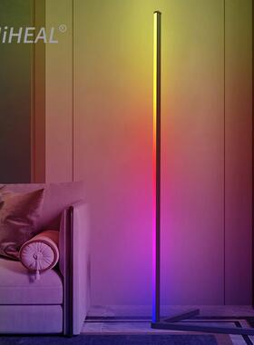 Modern LED Corner RGBW Floor Lamp for Bedroom Living Room At