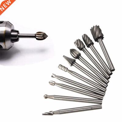 6/10pcs HSS Titanium Dremel Routing Wood Rotary Milling Rota