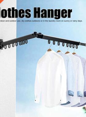 65x2x4.1in Aluminum Non slip Clothes Hanger Wall Mounted Fol