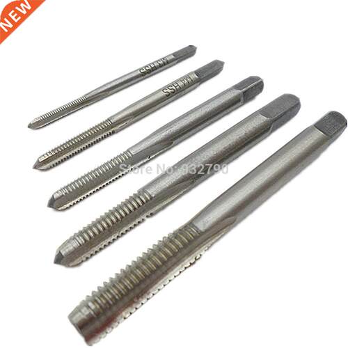 5pc 3 Flutes Spiral Pointed Screw Metric Plug Tap Hss Machin
