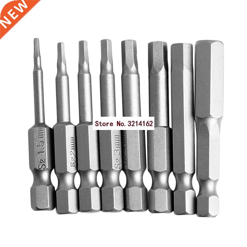 8Pcs 50mm 1/4 Inch Hex Drill Bit Set Saw Set Hex Head Screwd