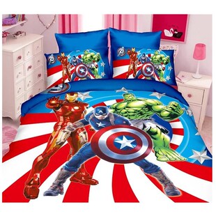 Disney Spiderman McQueen Car 3D Bedding Set Children Home Te