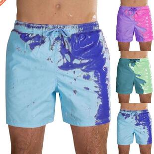 Men Color Changing Swim Trunks Men Swimming Shorts Men&#