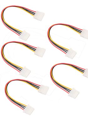 5PC Molex Extension Cable 4 Pin 5.25 Male to Female IDE PSU