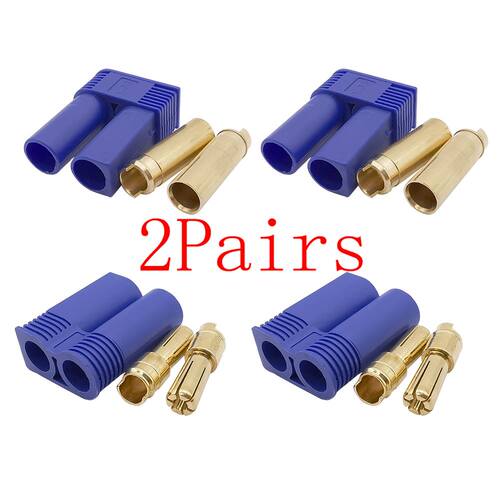 2Pairs EC5 Male-Female Type Banana Plug Jack Bullet Connecto