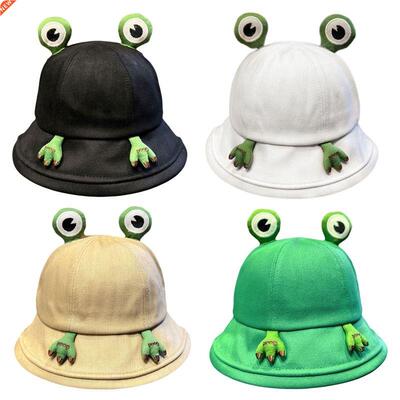 Fashion Frog Bucket Hat for Women Summer Autumn Plain Women