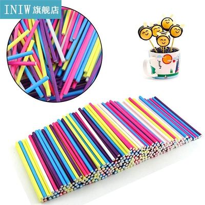 1000Pcs/Set Cake Pop Sticks 5 inch Colored Paper Lollipop S