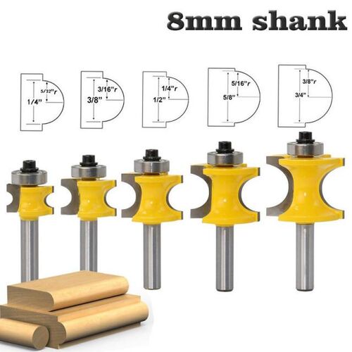 High-grade 8mm Shank Wood Cutters Ball Milling Cutters Route
