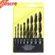Bits Set Auger Twist Working Drill Steel 8pcs Carbon