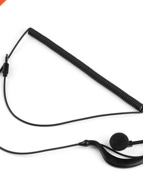 Ear Hook Earphone 3.5mm G Shape Jack Listen Only Earpiece He