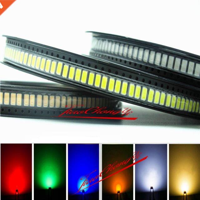 500pcs high power 0.5w 1/2w SMD CHIP 560/570 red green blu
