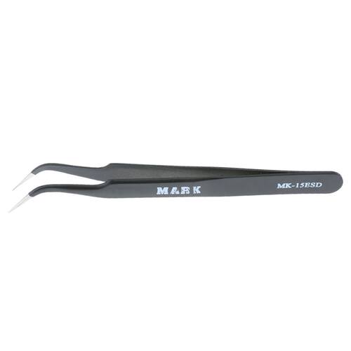 Anti-static Tweezers Black Fine Tip Curved Tweezers Set Nipp