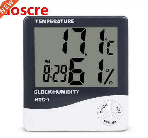 Hygrometer Clock Temperature-Humidity-Meter Weather-Station