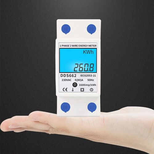 LCD Digital Power Consumption Meter Single Phase Energy Met